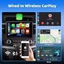 2-in-1 Wireless CarPlay Adapter for iPhone Wireless Android auto Adapter,2026 Upgrade mini CarPlay,Fast Auto-Connect,Plug & Play, Apple Car Play for iOS 10+/ Android 11+