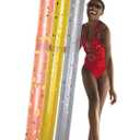 POZA Inflatable Pool Noodles - Premium Jumbo Pool Noodles in Gold, Rose Gold, and Silver, Sparkly Confetti-Filled Pool Noodle Floats for Adults, Kids, Pool Noodles for Water Games, Pool Party - 3 Pack