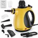 Handheld Steam Cleaner - High Pressure Steam Cleaner for Home, Multi-Functional Cleaning Tools for Kitchen, Bathroom, Couch, Car. Portable Steamer Makes Housework Easier (Yellow)