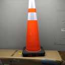 RoadHero 5 Pack 36 Inch Large Traffic Cones with Heavy Black Base, Orange Safety Cone with Reflective Collar for Parking Lot, Construction Work, Road Safety