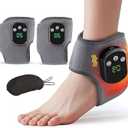 Upgraded Foot Triple Method Massager - Cordless Heated Foot Massager with 5 Heat & 3 Vibration for Soreness Relief & Relaxation, Portable for Home, Office, Travel - Ideal Gift - 2-Pack Gray