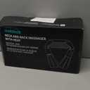 Nekteck Shiatsu Neck Massager with Heat for Pain Relief Deep Tissue, Valentines Day Gifts for Him Her Relaxation Tools, FSA Eligible Back Shoulder Kneading Massage Pillow, HSA Eligible (NOT Cordless) (Black)