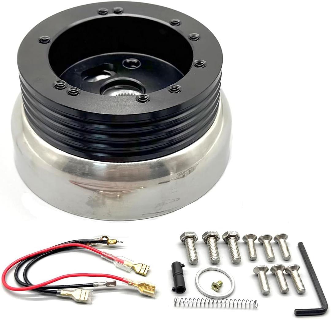 5/6 Hole Billet Steering Wheel Hub Adapter Kit Compatible With Chevy GMC Buick Jeep Cadillac Pontiac Flaming River Ididit