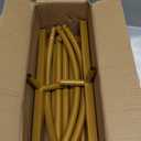 6FT Wedding Arch Backdrop Stand and White Arch Cover, White Spandex Fitted Backdrop Cover and Gold Wedding Arch Frame for Birthday Party Wedding Ceremony Bridal Baby Shower, Parties Decoration.