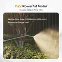 Diivoo 1.35 Gallon/5L Battery Powered Sprayer, 2000mAh Electric Weed Sprayer with 2 Adjustable Nozzles, Retractable Wand for Lawn, Garden, Yard