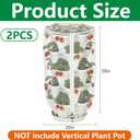 2 Pcs Vertical Plant Pot Insect Netting with Zipper, 39"x20" Stackable Planter Garden Net Cover, 3 to 5 Tier Planter Pot Insect Bird Barrier Protection Mesh for Strawberry Herb Flower Fruit Vegetable