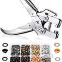 Amazon.com: Honoson 3/16 Inch Grommet Tool Kit Eyelet Plier Set Hole Punch Grommet Hand Press Pliers with 200 Pieces of Eyelets for Shoes Clothes Bags(Gold, Silver, Grey, Copper) : Arts, Crafts & Sewing