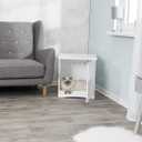 Trixie 19" x 20" Wooden Indoor Dog Crate, Small Side Table Home for Any Room, Ideal for Small Dogs, White