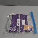 FUAMEY Dog Coat for Small Dogs,Waterproof Dog Winter Jacket with Harness Built in Puppy Cold Weather Coats Reflective Pet Vest with Zipper Warm Fleece Dogs Snowsuit Windproof Purple S