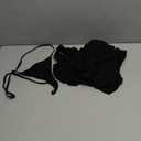 OYOANGLE Women's 2 Piece Mesh Sheer Floral Lace Babydoll Slip Dress Nightgowns and Thong Lingerie Set (XX-Large, Black)