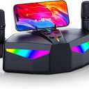 Karaoke Machine, Real 35W Portable Speaker,8H Long Time, 2 Rechargeable Wireless Microphones,LED,Karaoke Machine for Adults & Kids,BT/FM/USB/TF/AUX,for Home Party/Outdoors(CHJ161-Black)