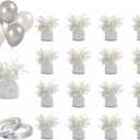 balloon weights are perfect for parties, birthdays, weddings. Each pack includes 16PCS durable weights that easily decorate balloons and elevate any celebration.(White100g)