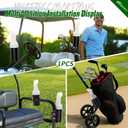 Golf Cart Sand Bottle with Holder No Drilling Required, Universal Golf Cart Sand Pots Fit Club Car, EZGO, Yamaha Models, Divot Filler Sand Bottle, Large Capacity and Easy to Install, 1PCS
