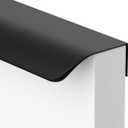 goldenwarm 10 Pack 3 Inch Finger Pulls Black Cabinet Edge Pulls Black Edge Tab Drawer Handles Aluminum Alloy Cabinet Hardware for Kitchen Cupboard