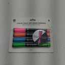 U Brands Liquid Chalk Markers For Blackboard, Chalk Board, and Dry Erase Boards, with Eraser, Assorted Bright Colors, Set of 4 (1 Count (Pack of 1))