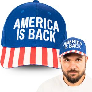 Zadin American Flag Hat for Men,Women,USA Hats Baseball Cap,Patriotic Caps Outfit Accessories,Adjustable Apparel,4th July Hat (Blue)