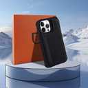 VANAVAGY Wallet Case Compatible for iPhone 15 Pro for Women Men with Credit Card Holder,RFID Block Leather Flip Folio Phone Cover Magnetic Clasp Kickstand with Screen Camera Protector,Black