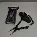 Piscifun Fishing Pliers, Saltwater Fishing Pliers with Split Ring, Fish Hook Remover, Corrosion Resistance Fly Fishing Pliers with Braid Cutters, Sheath and Lanyard, Fishing Gear Gifts for Men