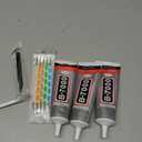 3 PCS 110ml B7000 Glue Clear with Precision Tip, Bedazzling Glue, Rhinestone Glue Set, Craft Glues with 5-Point Pen Tool, Crayon, and Tweezers, Craft Glue is Used for Nails, Jewelry, Shoes