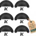 The Renovator's Supply Black Cast Iron Bin Cup Pull Handles 3 7/8" – Pack of 6 Cabinet Drawer Hardware