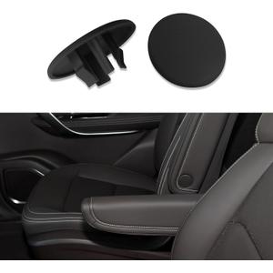 2PCS Armrest Cap Cover Compatible with 07-19 Tahoe Suburban Yukon Cadillac Escalade Seat Parts, Car Accessories Left or Right Rear Bucket Seats Arm Rest Handle Trim Bolt Replaces 15279689 (Black)