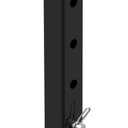 8000 lbs Square Drop Leg with Pin, Black