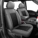 for Ford F150 Seat Covers 2009-2024 2025 2026 F250 F350 F450 2017-2025 2026, Leather Ice Silk Waterproof Trucks Pickup Seat Covers Custom Fit for Ford F150