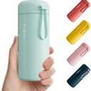 Small Water Bottle 10oz, Small Insulated Water Bottle for Hot&Cold Drinks, Water Bottle Purse with Carry Handle - 100% Leakproof Perfect for School, Travel...(Mint)