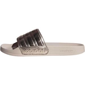 adidas Unisex-Adult Adilette Shower, Champagne Metallic/Champagne Metallic/Putty Mauve, 10