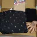 Black Dress for Women Kids Halloween Costume with Accessories Wig Necklace 7-8y