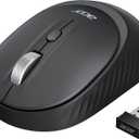 acer Bluetooth Wireless Mouse for Laptop, Computer Mouse Wireless (BT5.2+2.4GHz), Small to Medium Size, Left & Right Handed Office USB Mice with USBA Receiver, 4 Buttons, Compatible with PC, Desktop