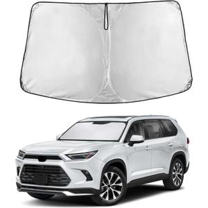 EcoNour Windshield Sunshade Compatible for Lexus TX/Toyota Grand Highlander 2024 2025 2026 XLE, MAX, Limited, Platinum, Sun Visor for Front Window Sun Shade Cover, Blocker&Protector, Car Accessories