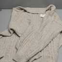 PRETTYGARDEN Womens Sweater 2026 Long Sleeve Crewneck Cable Knit Oversized Sweaters Pullover Exposed Seam Spring Outfits, M