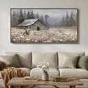 Cuspin Large Rustic Farmhouse Landscape Wall Art for Living Room, 60x30 In