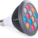 Red Light Therapy by Hooga. Handheld Skin, Beauty Device for Face or Body. LED Photon Therapy. Multiple Color Wavelengths of Blue 415nm, Yellow 580nm, Red 660nm, Near Infrared 850nm. 4-in-1 Bulb.