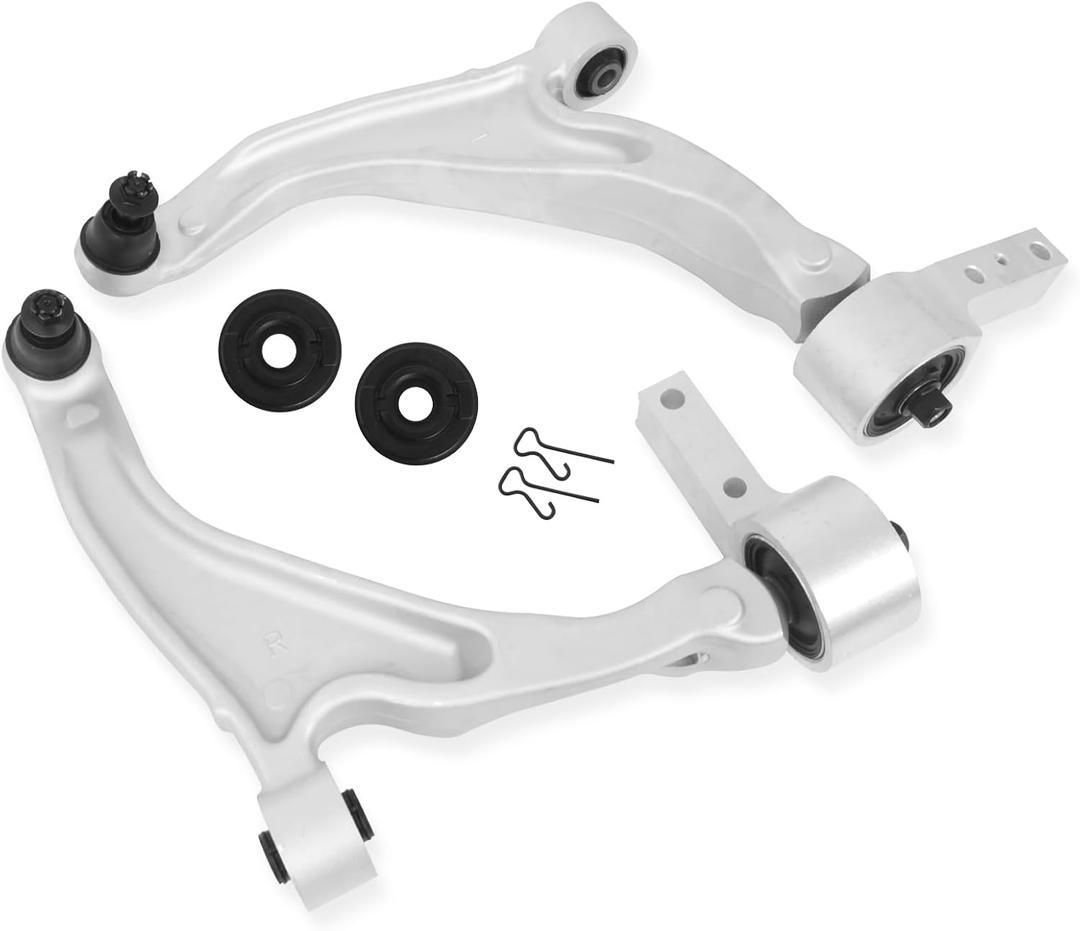 2Pcs Front Lower LH & RH Control Arm for Honda Pilot 2009 2010 2011 2012 2013 2014 2015 with Ball Joint & Bushing, Replace # K621550 K621551