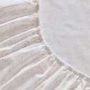 Martha Stewart - Queen Size Sheets Set, Crisp & Tailored Cooling Sheets w/a Naturally Smooth Cotton Percale Lightweight Feel - Bed Sheets with Matching Pillowcases & Fitted Sheet (Ditsy Vine Pink)