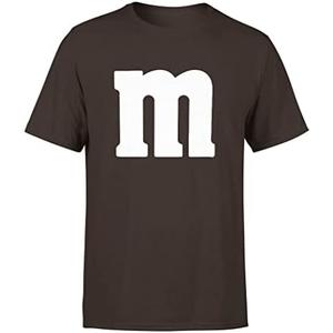 Letter M Halloween Costumes T-Shirt | Funny Cool Graphic Tee Idea | for Men M