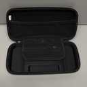 Orzly Carry Case Compatible with Nintendo Switch and New Switch OLED Console - Black Protective Hard Portable Travel Carry Case Shell Pouch with Pockets for Accessories and Games (6.2 inch Switch 1)