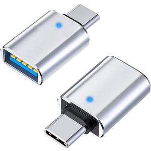 Mindorlen USB C to USB 3.1 Adapter for MacBook pro, 10Gbps USB Female to USBC Male Adapter Cable, USB 3.0 to USB-C Adapter for Laptop PC iMac iPad pro, USB 3.2 Type c OTG Converter - 2 Pack