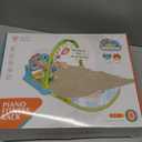 UMIKU Baby Play Mat Baby Tummy Time Mat Activity Center for Newborn Infant Piano Play Gym Mat Music & Light Babies Gifts Boy Girl for Babies 0-6 6-12 Months, Pink Dinosaur