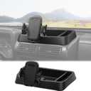 Hoolcar Phone Holder Radio Holder Multi-Functional Walkie Talkie Cell Phone Mount Bracket for 1997-2006 Jeep Wrangler TJ Accessories, Black
