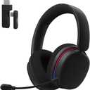 AULA G7 Pro Wireless Gaming Headset with 7.1 Surround Sound, 40mm Driver, BT5.3 Gaming Headphones with Mic, RGB, 10ms Latency, 65H Battery, PC Gaming Headset for PS5,PS4, Switch,PC,Wired Mode for Xbox