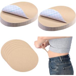 Geiserailie 50 Pcs Tummy Lift Belly Stomach Tape Waterproof Tummy Lifting Body Tape Body Control Precut Adhesive Strips for Women Saggy Loose Skin Flat Stomach Back Fat Belly(Oval)