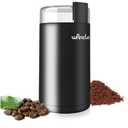 Wancle Electric Coffee Grinder, Spice Grinder, One Touch Coffee Mill for Beans, Spices and More, with Clean Brush Black