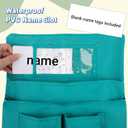 24 Pack Chair Pockets for Classrooms, 20 x 17 Inch Classroom Chair Pockets with Name Slots and Tags, Chair Pockets for Kindergarten, School, Home, Office (6 Bright Color) (Large)