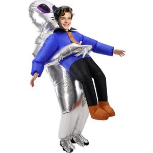 Inflatable Alien Costume for Kids/Teens, Kid Blow Up Costumes for Halloween Cosplay