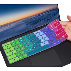 Colorful Keyboard Cover for 2023-2019 Microsoft Surface Laptop 6/5 / 4/3 Gen13.5 & 15", Surface Book 3 13 & 15" Keyboard Protector(Not Fit Surface Laptop 7 2024 2025), Rainbow