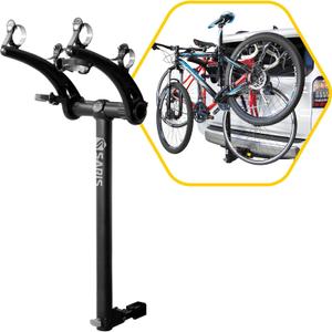 Saris Bones 2-Bike Hitch Rack Bicycle Carrier, with Easy Fold Design and Tilting Base