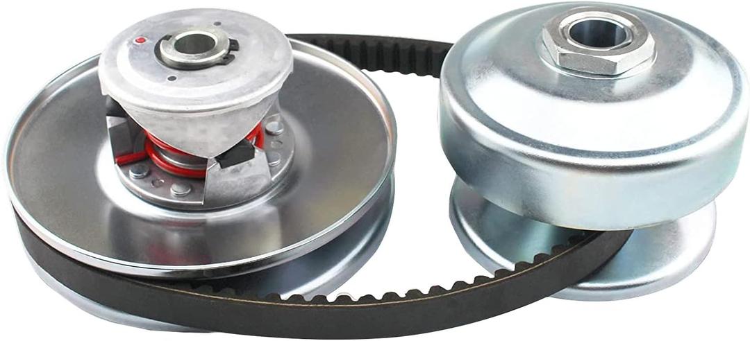 40 Series 1" Bore GO Kart CVT Torque Converter clutch kit, 1" Bore Driver Clutch + 3/4" Driven Clutch + 203785 Drive Belt Replaces Comet 40/44 Series for Mini Bike, Go Kart, Lawnmower